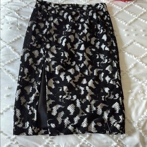Bardot Black and White Pencil Skirt